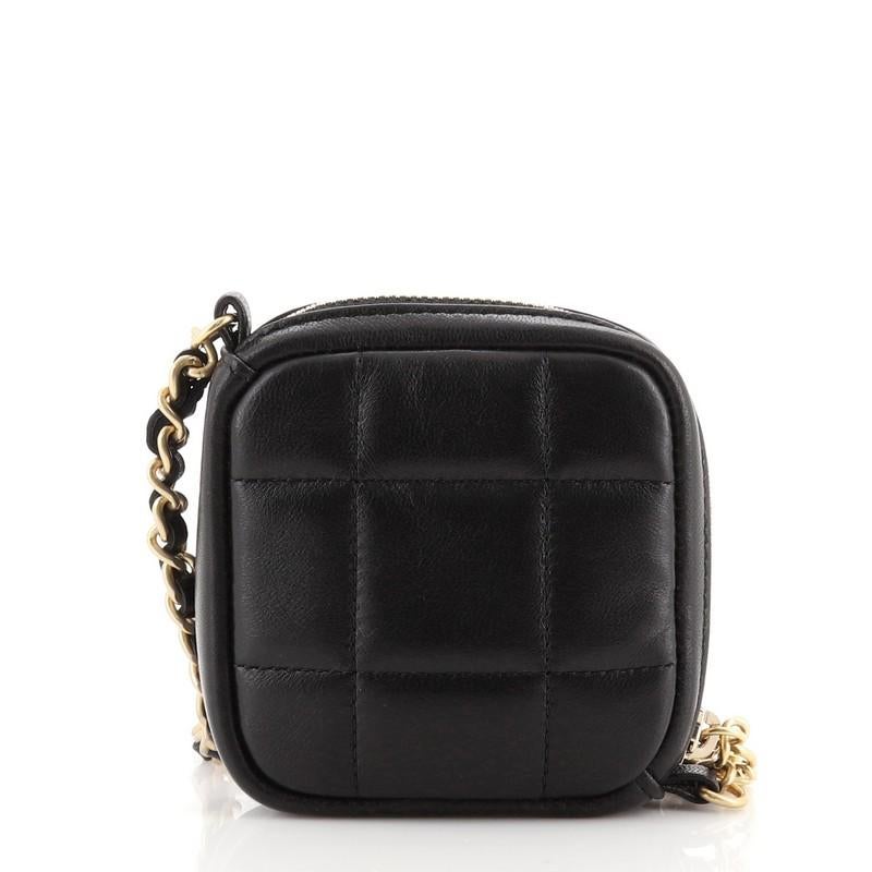 Chanel Diamond Clutch with Chain Quilted Lambskin In Good Condition In NY, NY