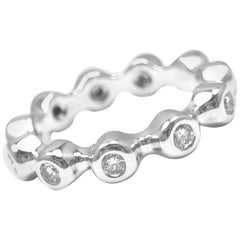 Chanel Diamond Eternity White Gold Band Ring