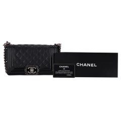 Chanel Diamond Quilted Calfskin Small Boy Bag