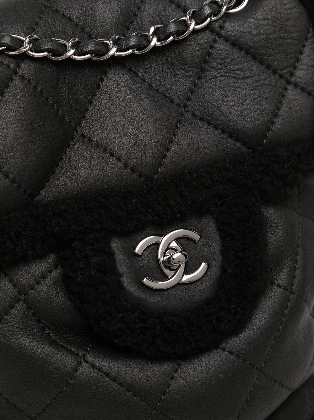 Introduced by Gabrielle Chanel to guarantee the quality and durability of leather bags, diamond quilting has become one of Chanel's signatures. That, combined with the leather and chain-link shoulder straps and the iconic interlocking CC turn-lock,