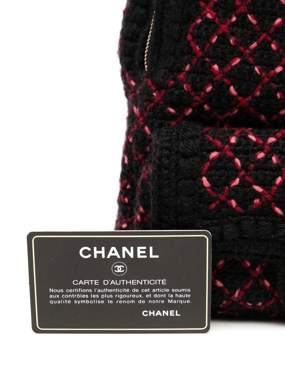 Women's Chanel Diamond Quilted Tweed Backpack