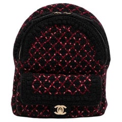 Chanel Diamond Quilted Tweed Backpack