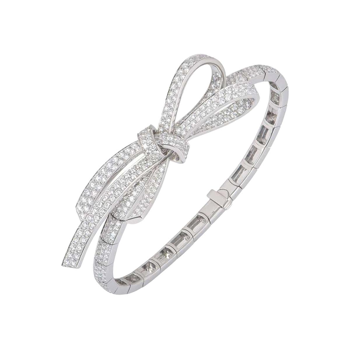 Chanel Diamond Ruban Bracelet 5.59 Carat at 1stDibs | chanel ruban bracelet