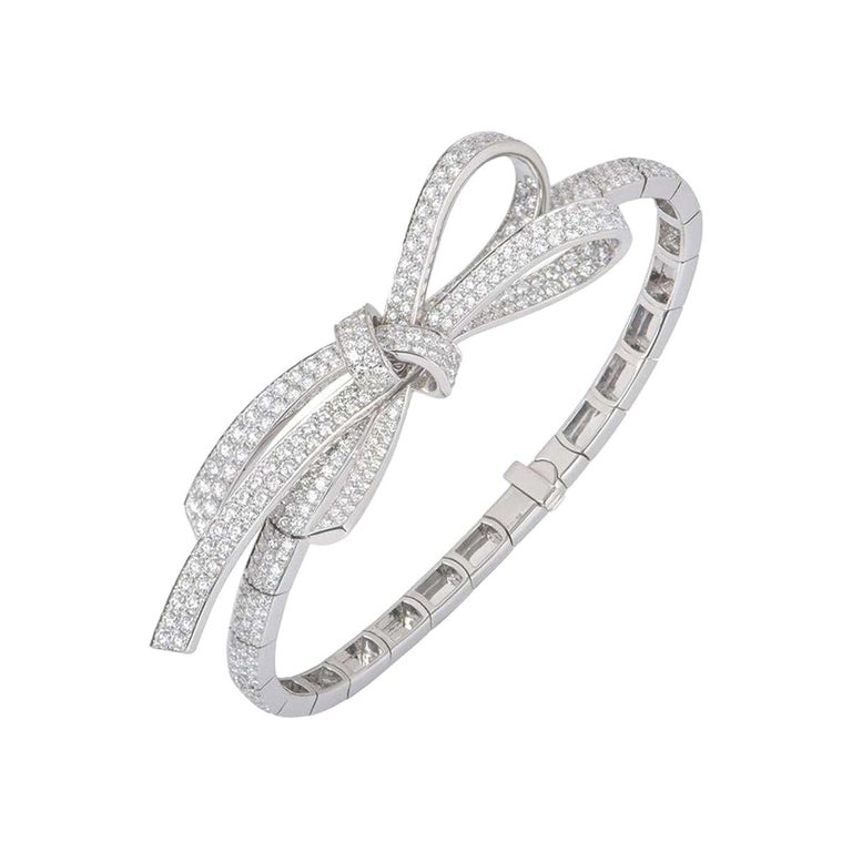 Chanel Diamond Ruban Bracelet 5.59 Carat at 1stDibs | chanel ruban bracelet,  chanel diamond bracelet, chanel ruban ring