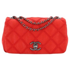 Chanel Diamond Stitch Chain Flap Bag Quilted Iridescent Calfskin Small