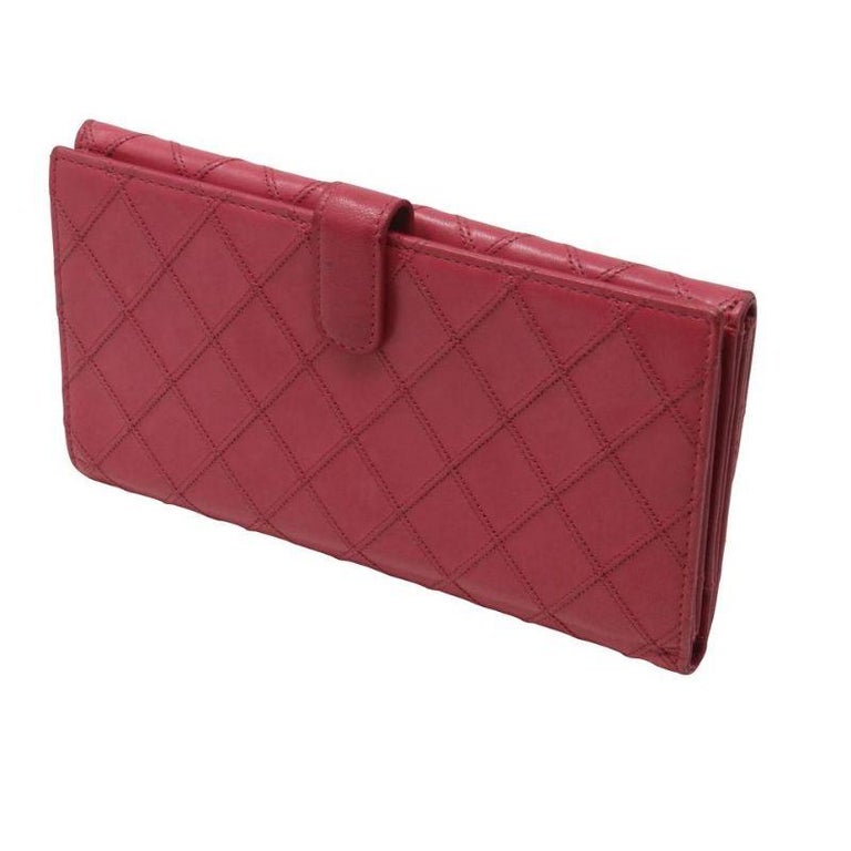 Chanel Diamond Stitch Long Leather French Wallet CC-1029P-0016 For