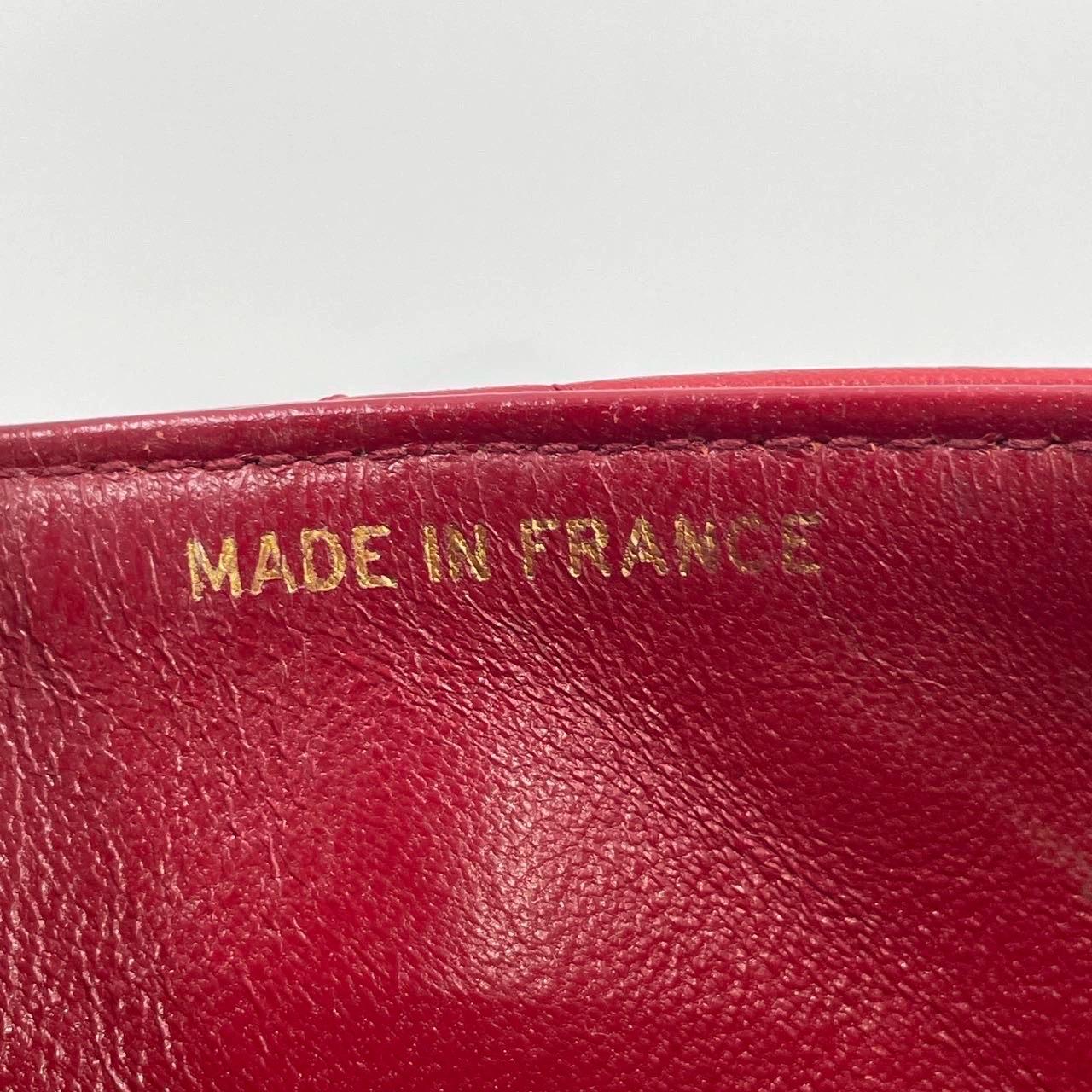 Chanel Diana CC Flap Bag Small Vintage Red Lambskin Leather with 24k Gold HW, 19 5
