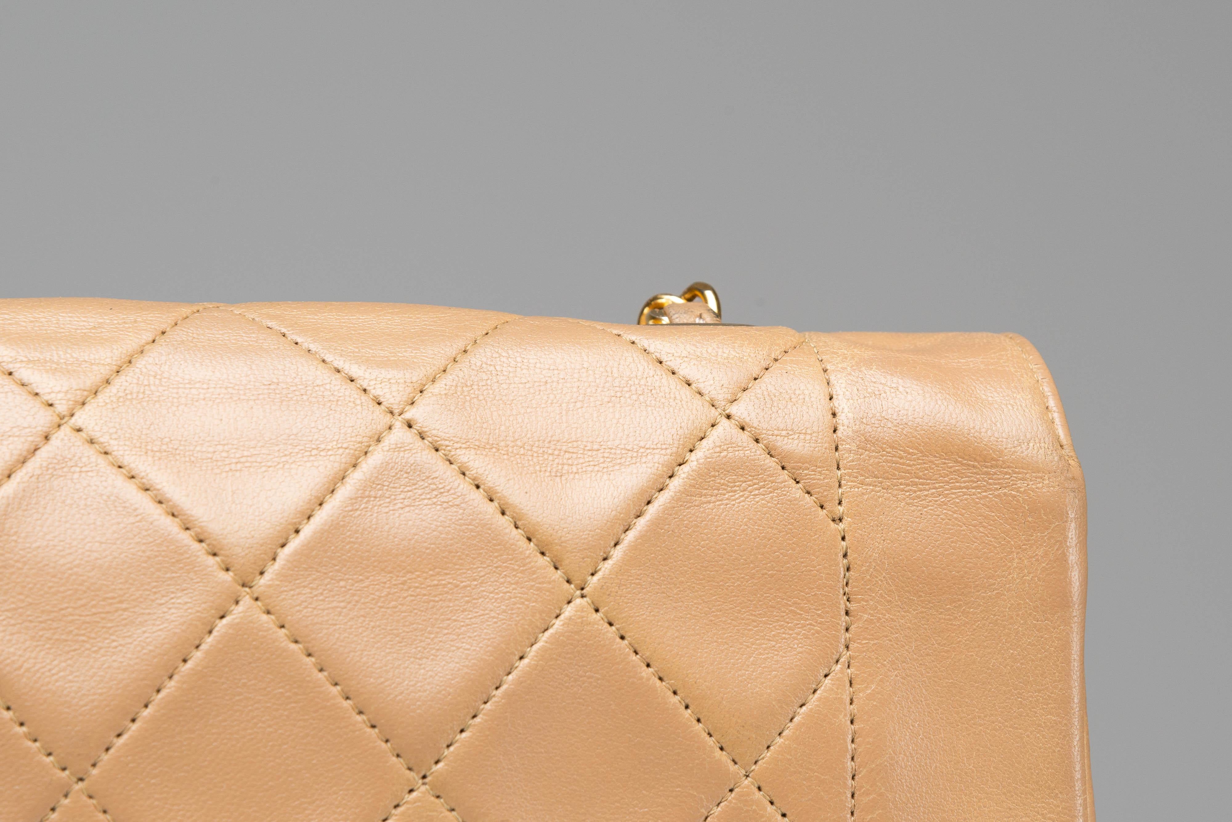 Chanel Diana Medium Light Brown 24k Gold Hardware For Sale 6