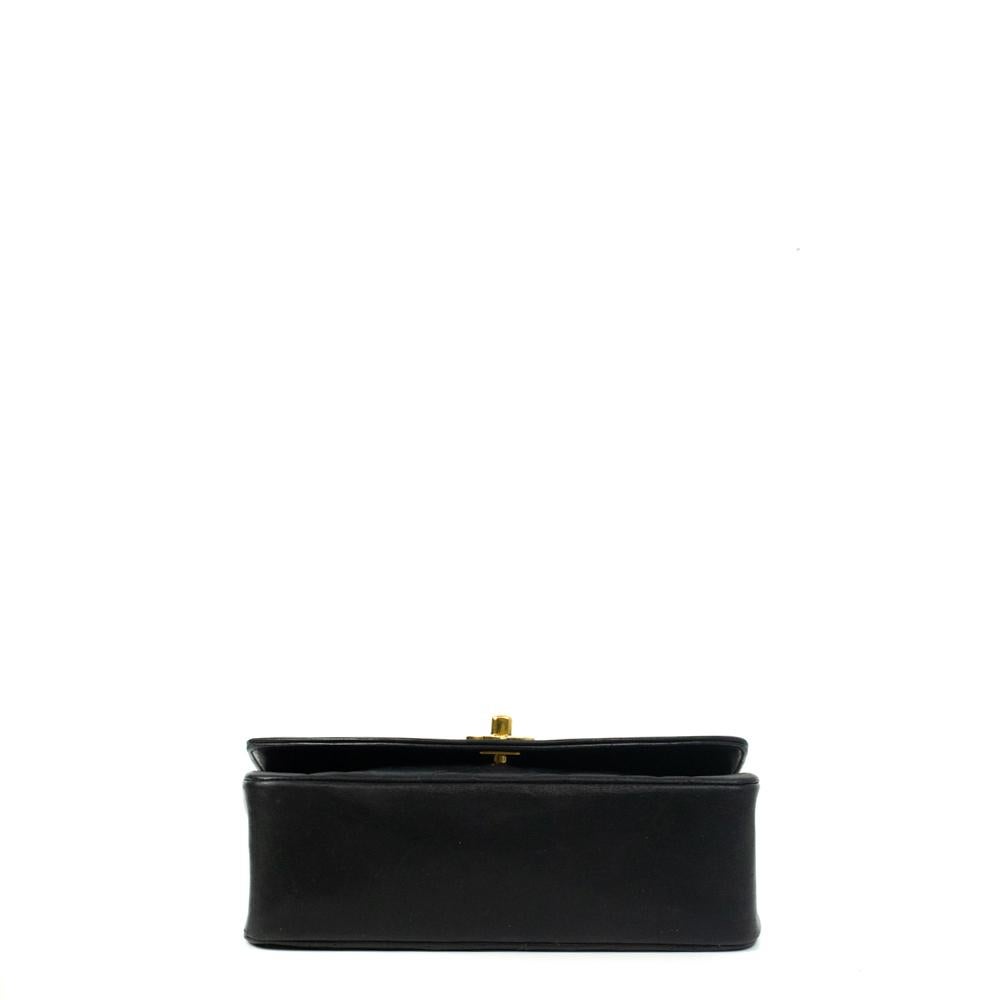 Black CHANEL, Diana Vintage in black leather 