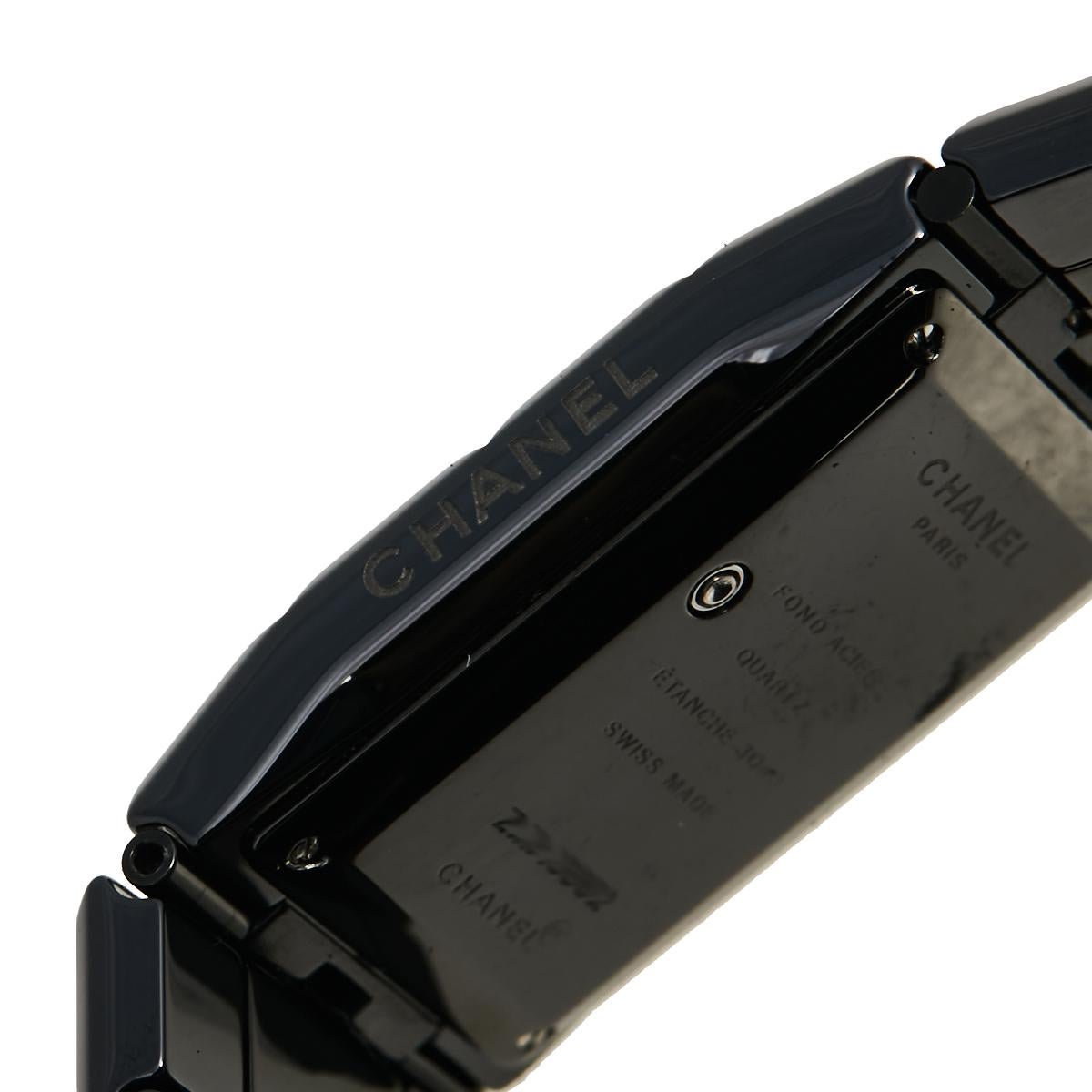 Chanel Digital Ceramic Chocolat H1003 Women's Wristwatch 24 mm 2