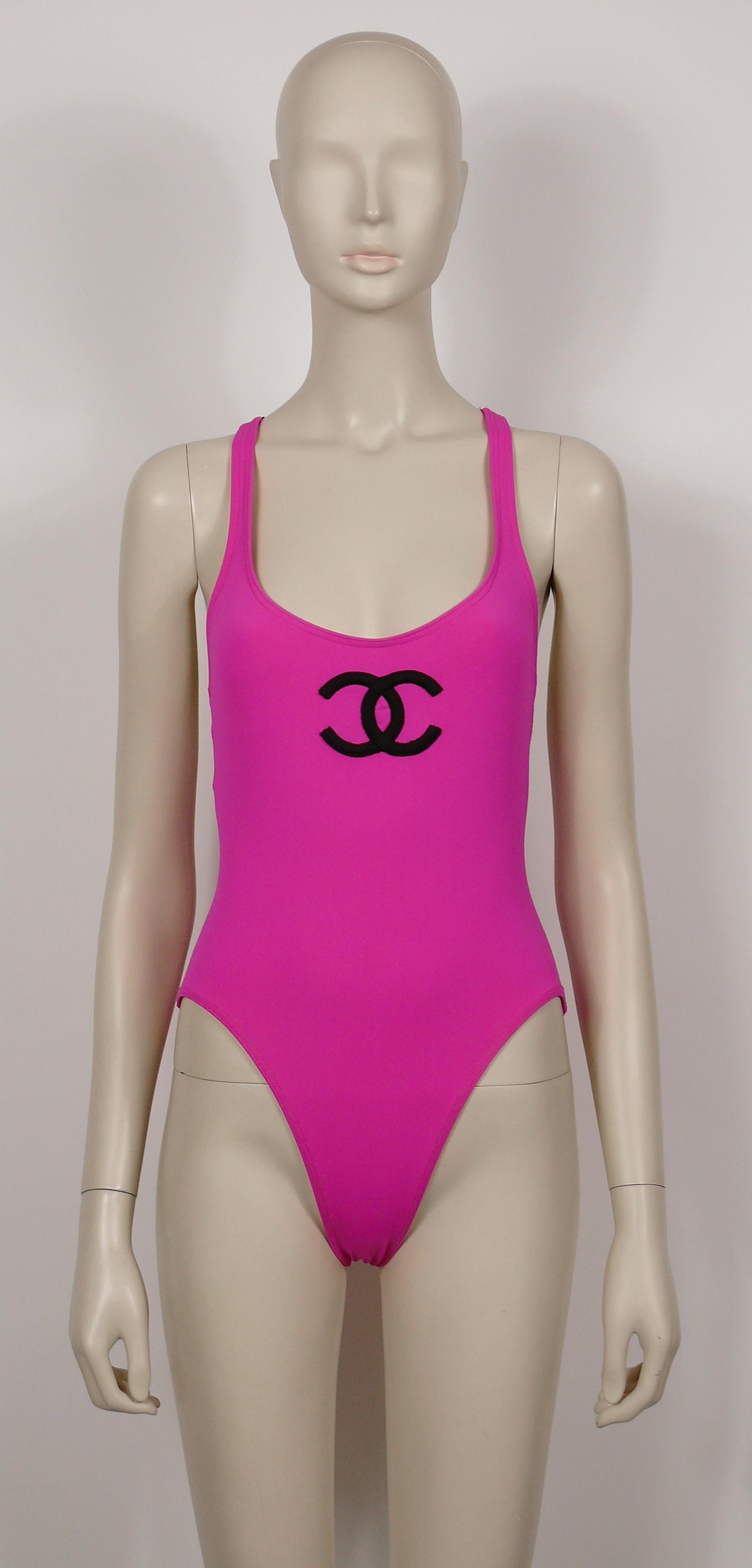 chanel pink swimsuit