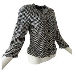 Chanel Dogtooth Checkerboard Black an White Jacket