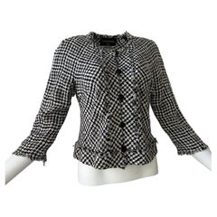 Chanel Jacket Black White - 110 For Sale on 1stDibs