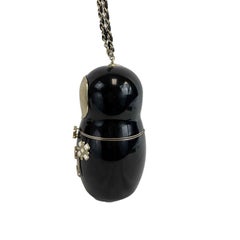 CHANEL - Doll Clutch Rare Minaudiere Bag Moscow Matryoshka CC Gripoix Wristlet