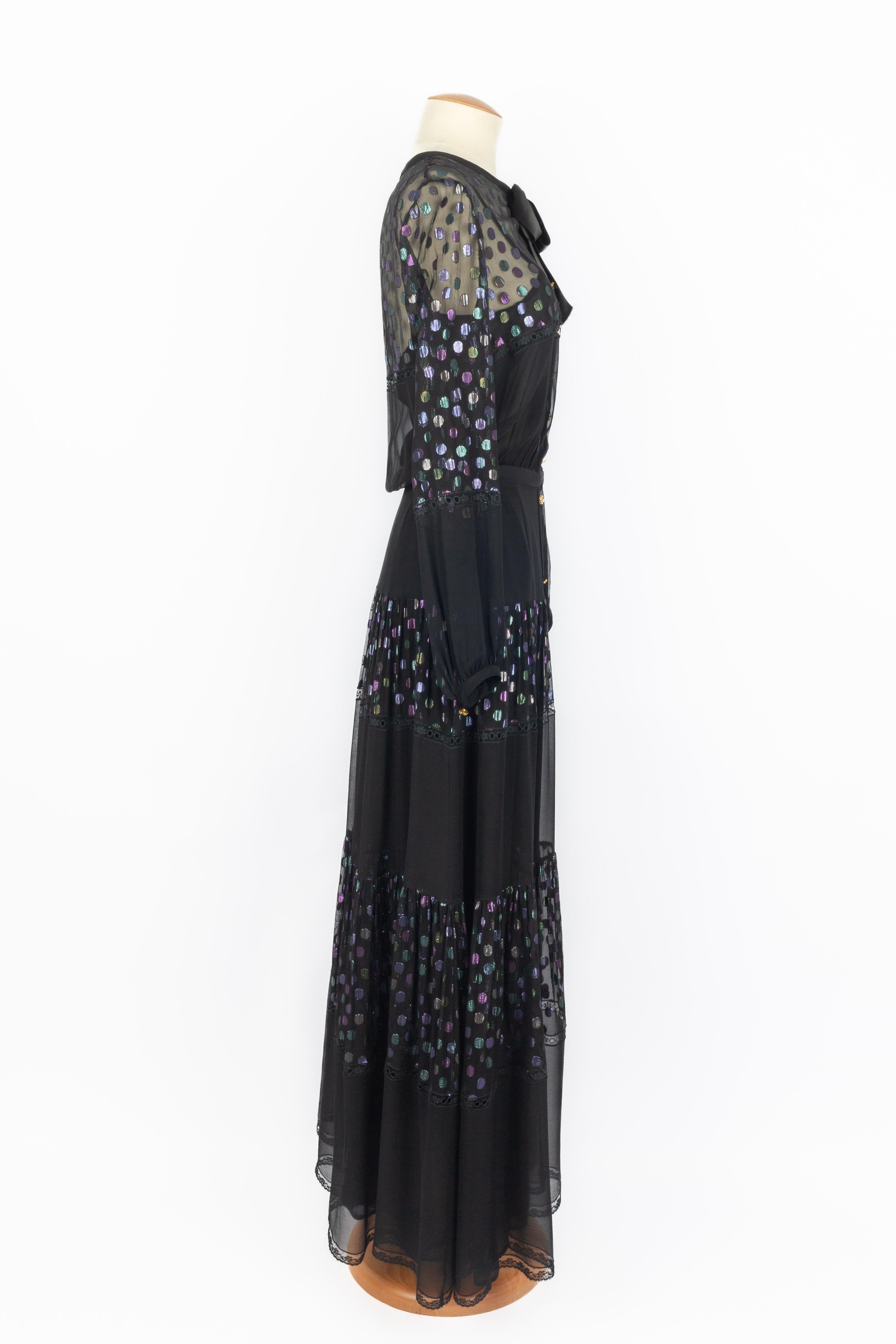 Women's Chanel dotted dress 1990s For Sale