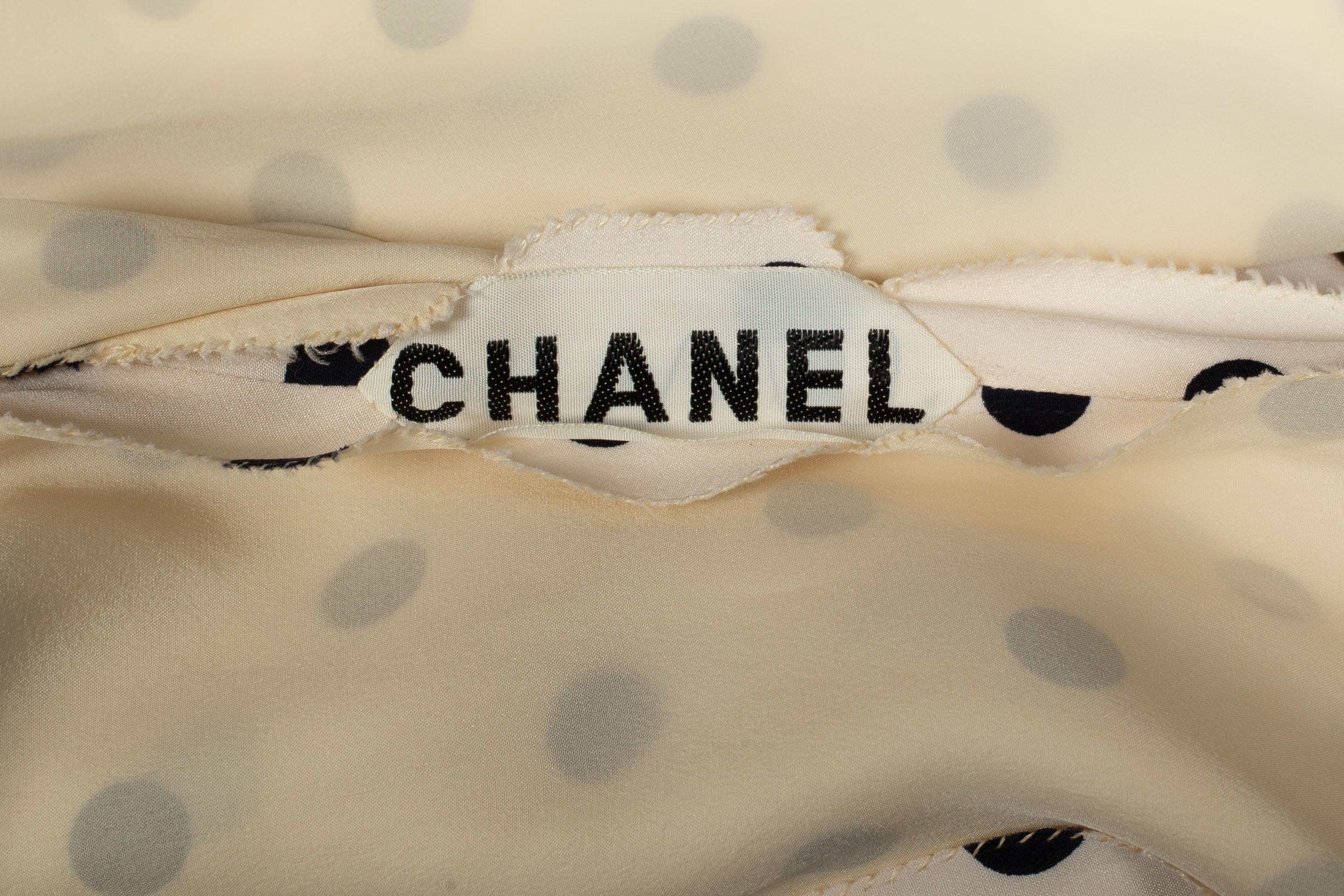 Robe à pois Chanel Haute Couture en vente 5