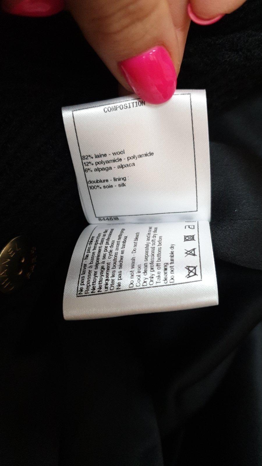 Chanel Double Breasted CC Buttons Wool Coat 6