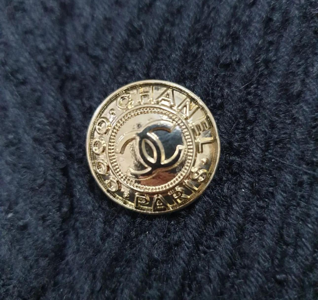 Women's Chanel Double Breasted CC Buttons Wool Coat