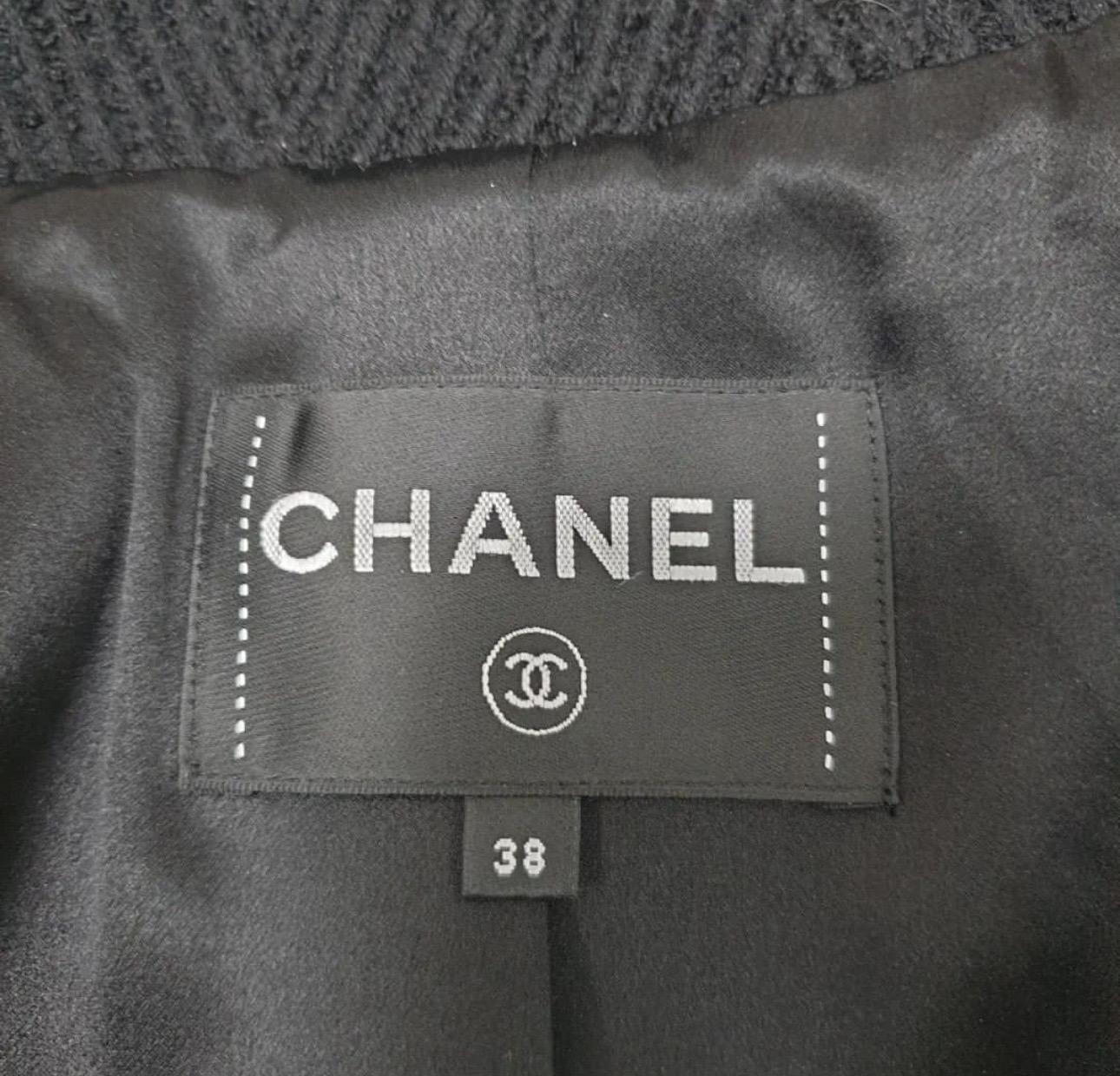 Chanel Double Breasted CC Buttons Wool Coat 3