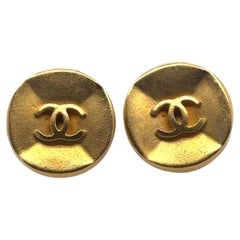 Chanel Double C clip on Earrings