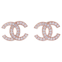Medicin angreb lobby Chanel 21A Coco Neige Pearl Crystal CC Heart Drop Earrings