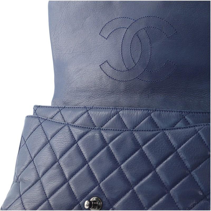 Chanel Double Carry Chain Waist Bag Quilted Goatskin Large 2