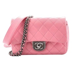 Chanel Double Carry Chain Gürteltasche Gestepptes Ziegenleder Klein