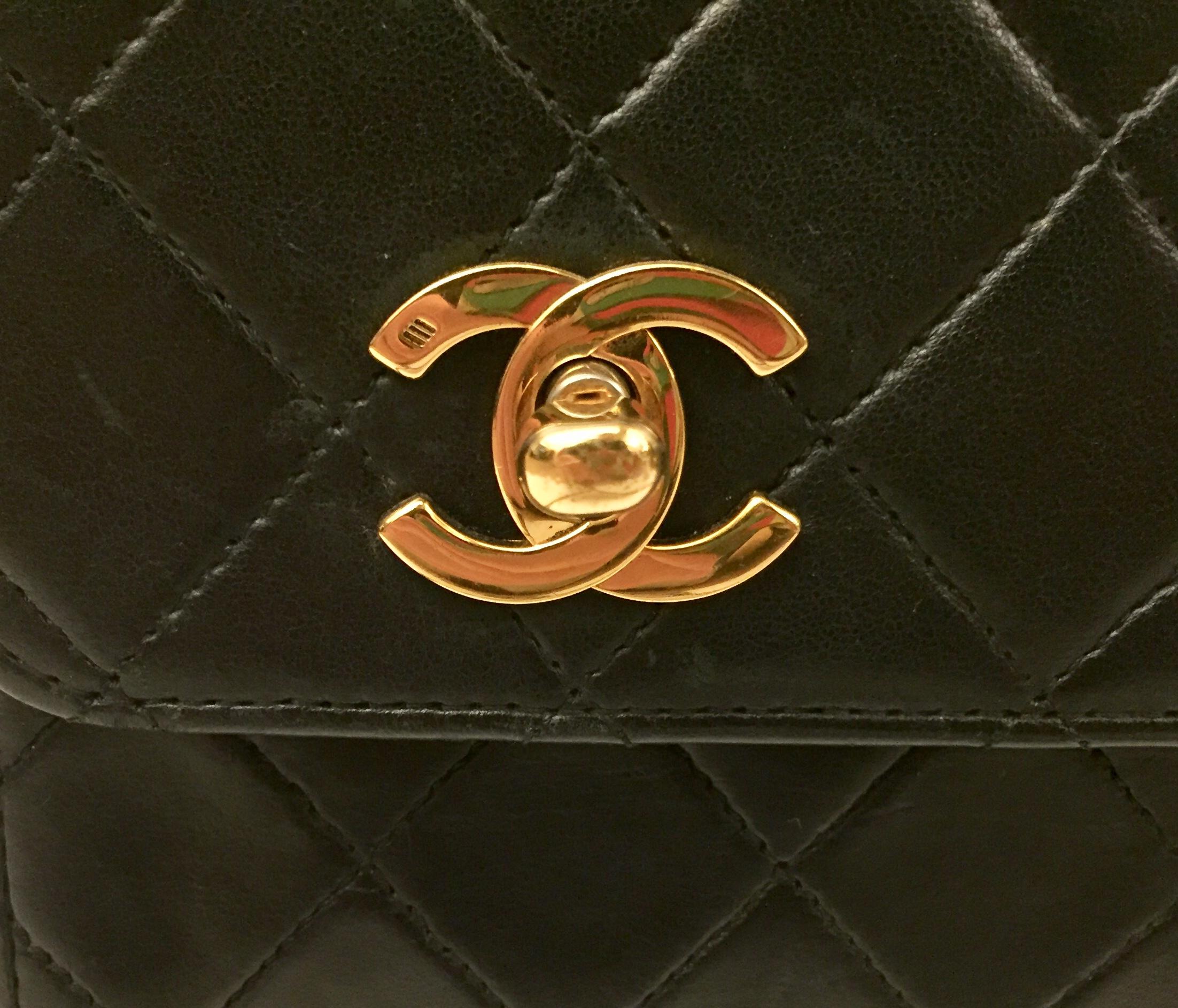 Black Chanel Double “CC” shoulder bag