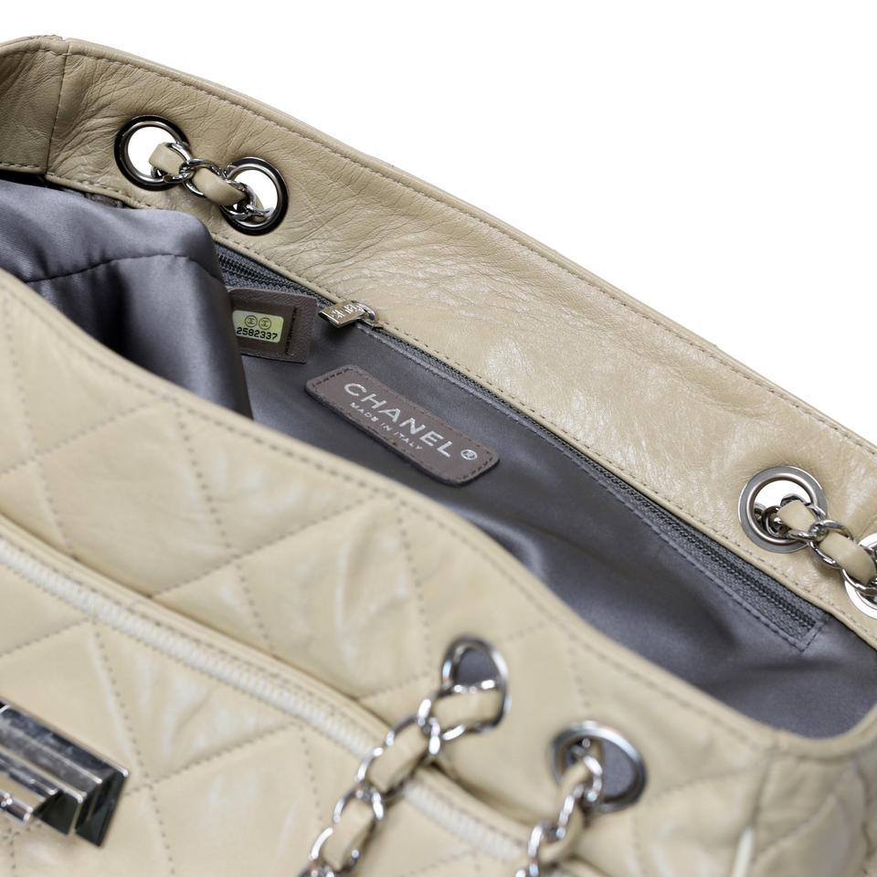Chanel Bolso de doble cadena CC acolchado de piel de becerro CC-B0509P-0002 en venta 5