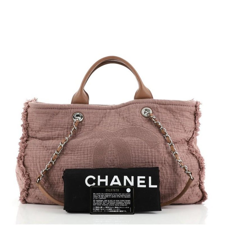 Chanel Canvas Double Face Deauville Shopping Tote