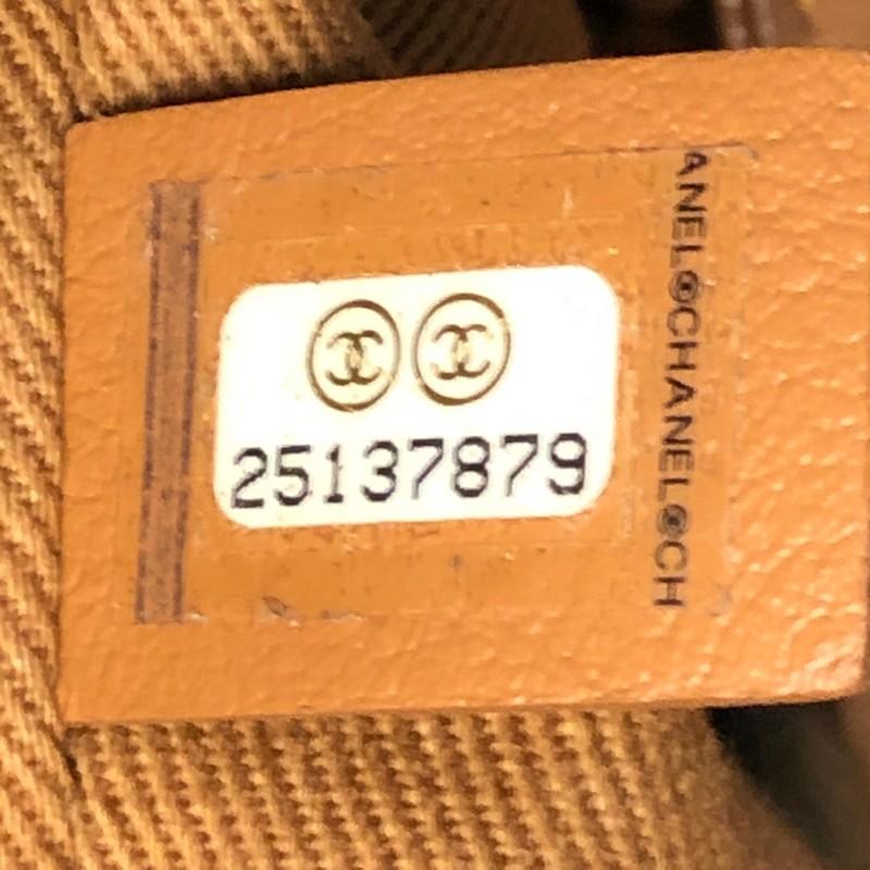 Chanel Double Face Deauville Tote Fransen Gestepptes Segeltuch Medium 2