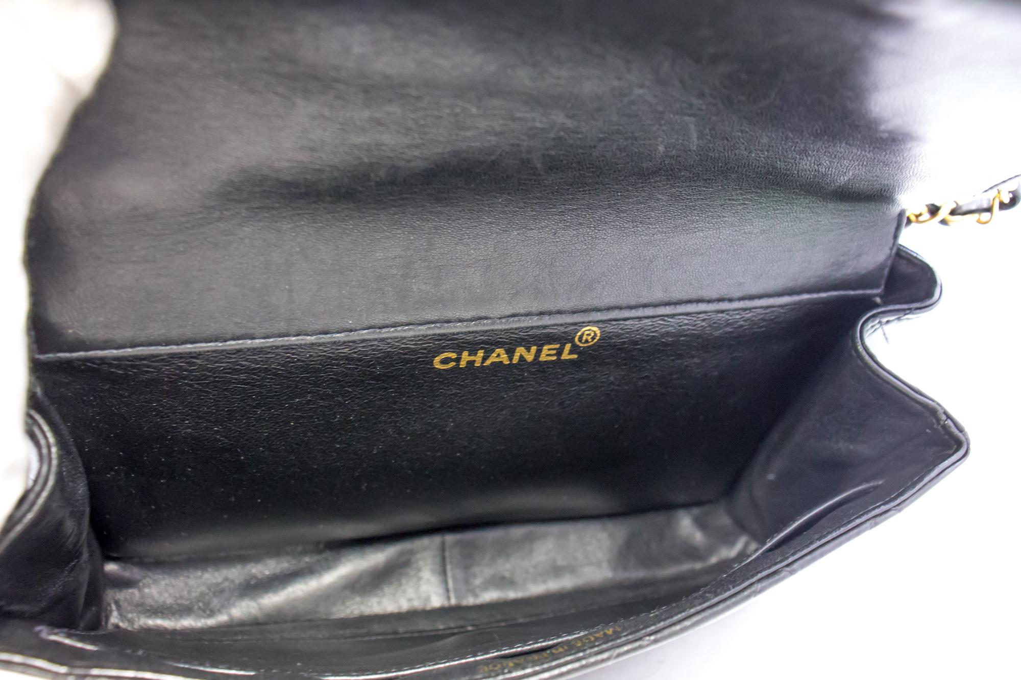CHANEL Double Faces W Sided Chain Shoulder Bag Black Flap Quilted 6
