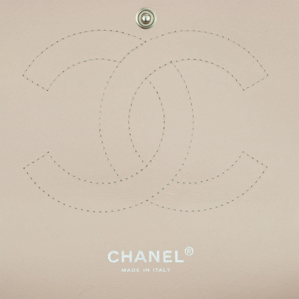 CHANEL Double Flap Jumbo Bag Baby Pink Caviar with Silver Hardware 2014 9