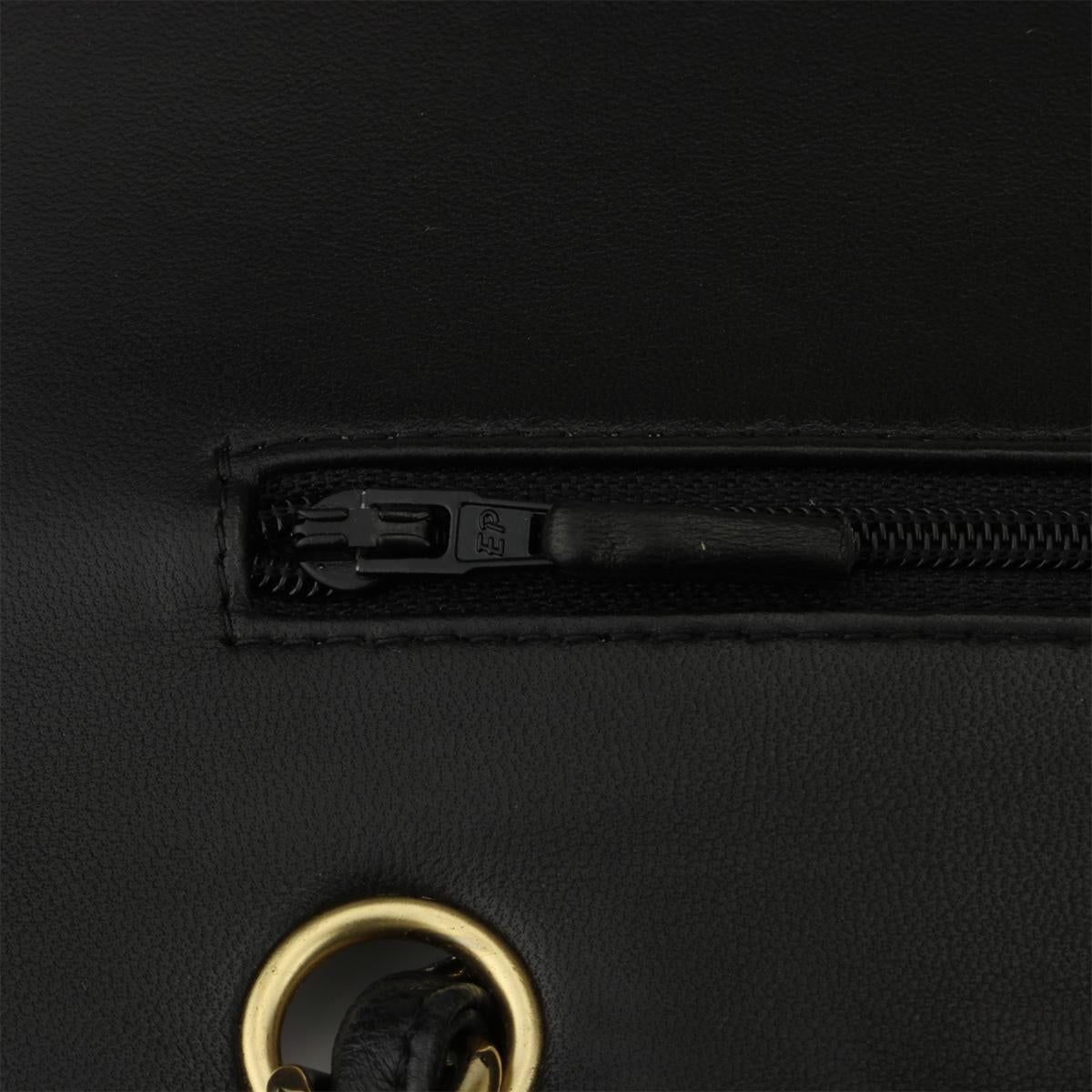CHANEL Double Flap Jumbo Bag Black Lambskin with Gold Hardware 2014 11