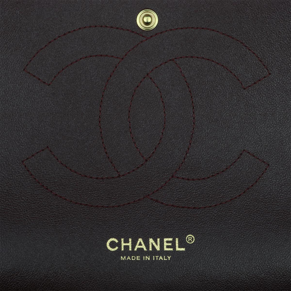 CHANEL Double Flap Jumbo Bag Black Lambskin with Gold Hardware 2014 13