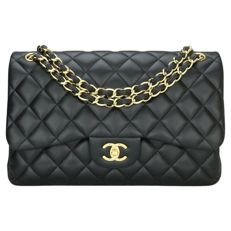 CHANEL Lambskin Quilted Large CC Funky Town Flap Black 1002366