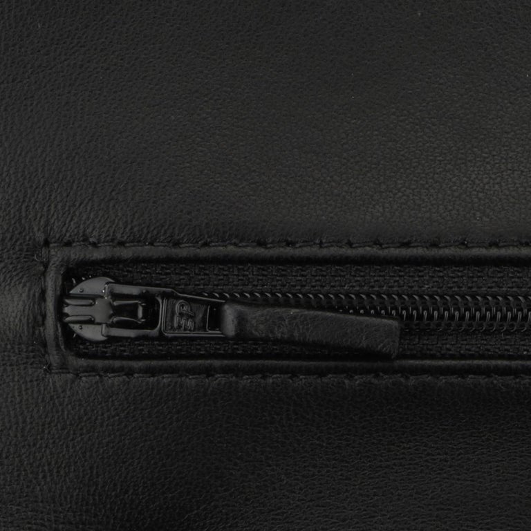 CHANEL Double Flap Jumbo Bag Black Lambskin with Silver Hardware 2018 ...