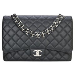 Chanel Iridescent Pink Python Classic Double Flap Jumbo Flap Bag Gold Hardware, 2012 (Very Good)