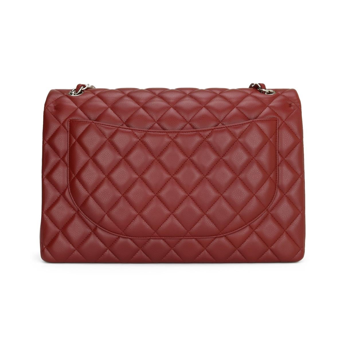 dark red chanel bag