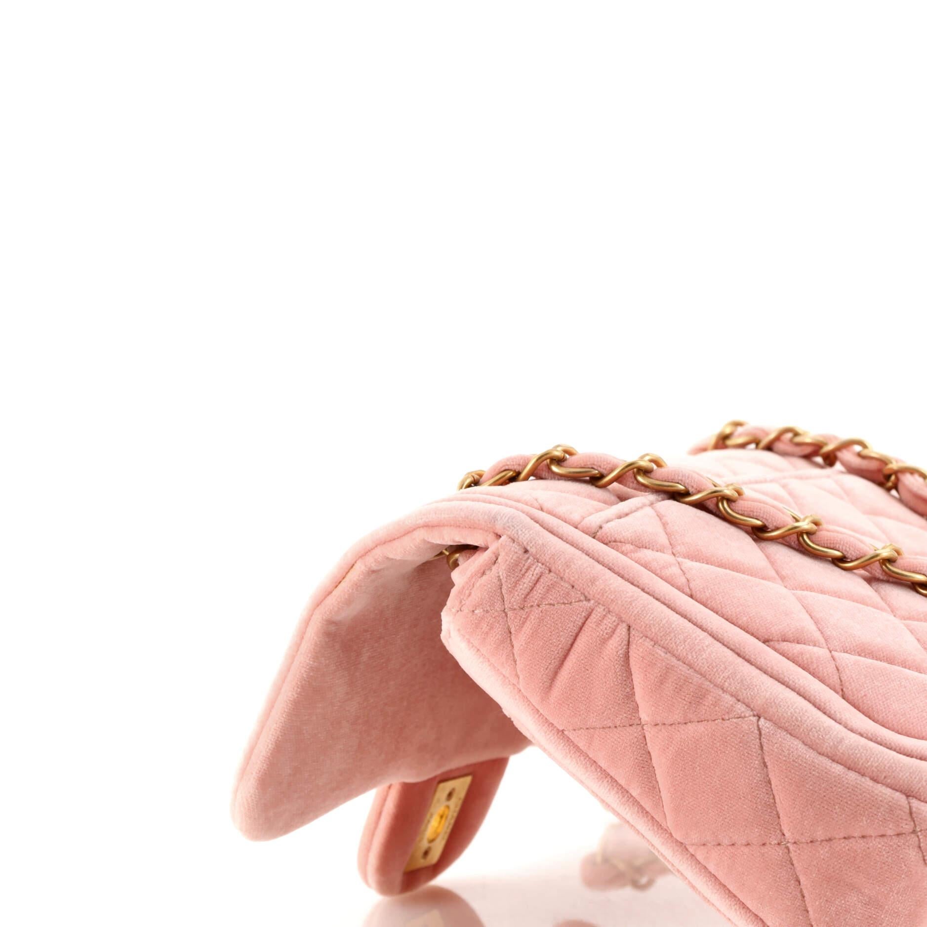 Chanel Double Frame Flap Quilted Velvet Mini 2