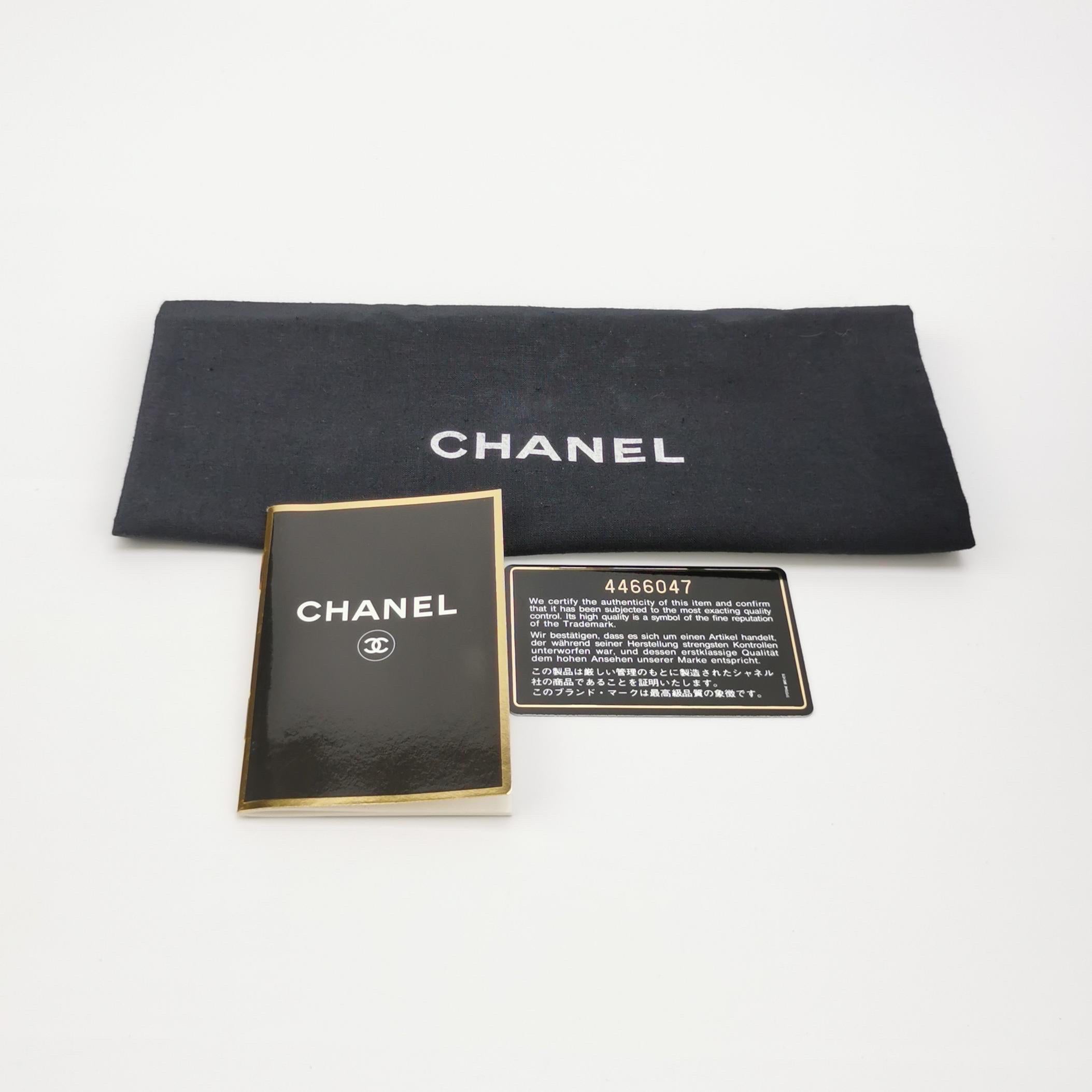 Chanel Double Sided Flap Black Lambskin Leather 24k Gold Hardware, 1996-1997 For Sale 5