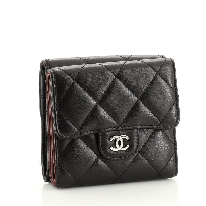 chanel small double wallet