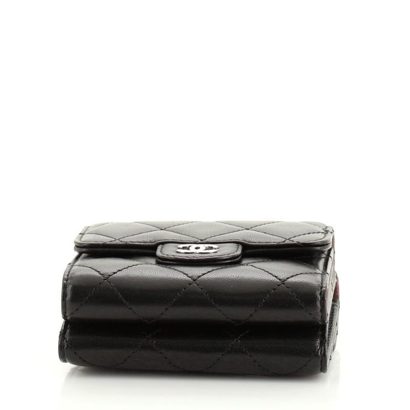 chanel compact double pouch with chain