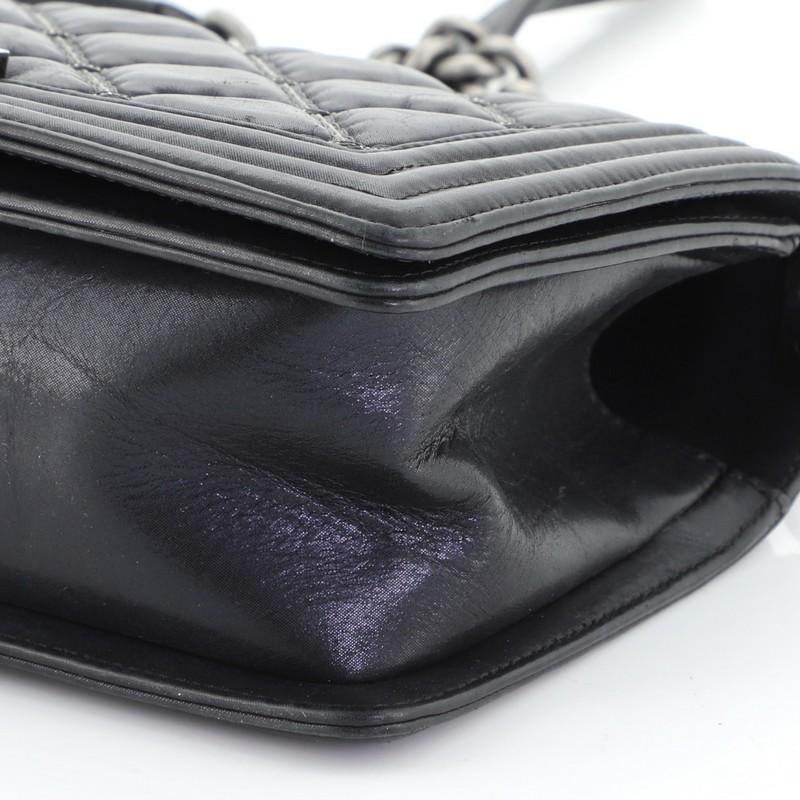 Chanel Double Stitch Boy Flap Bag Quilted Iridescent Calfskin Old Medium 1