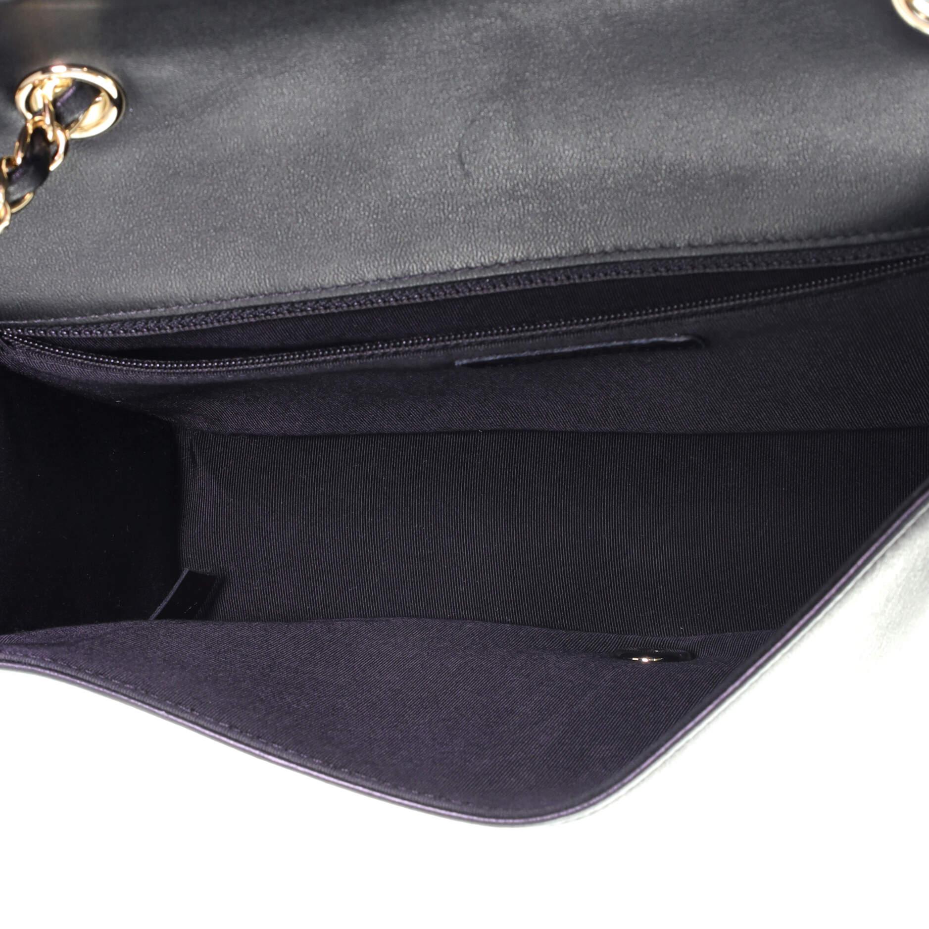 Chanel Double Stitch Full Flap Bag Chevron Lambskin Large 1