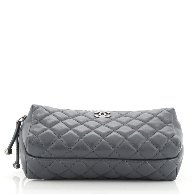 Women's Chanel Double Zip Waist Bag Quilted Calfskin