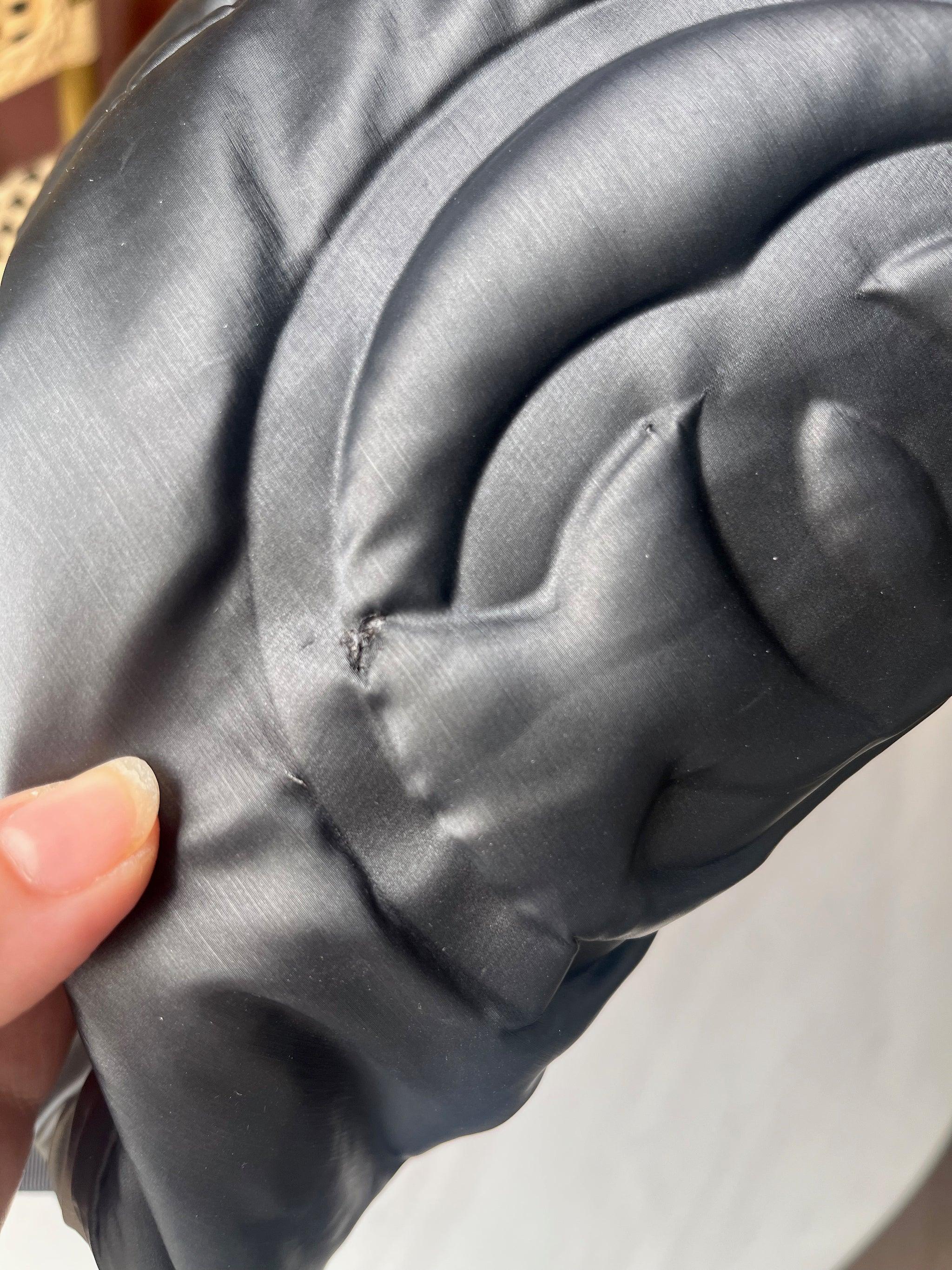 Chanel Doudoune Backpack Embossed Black Nylon Medium 8