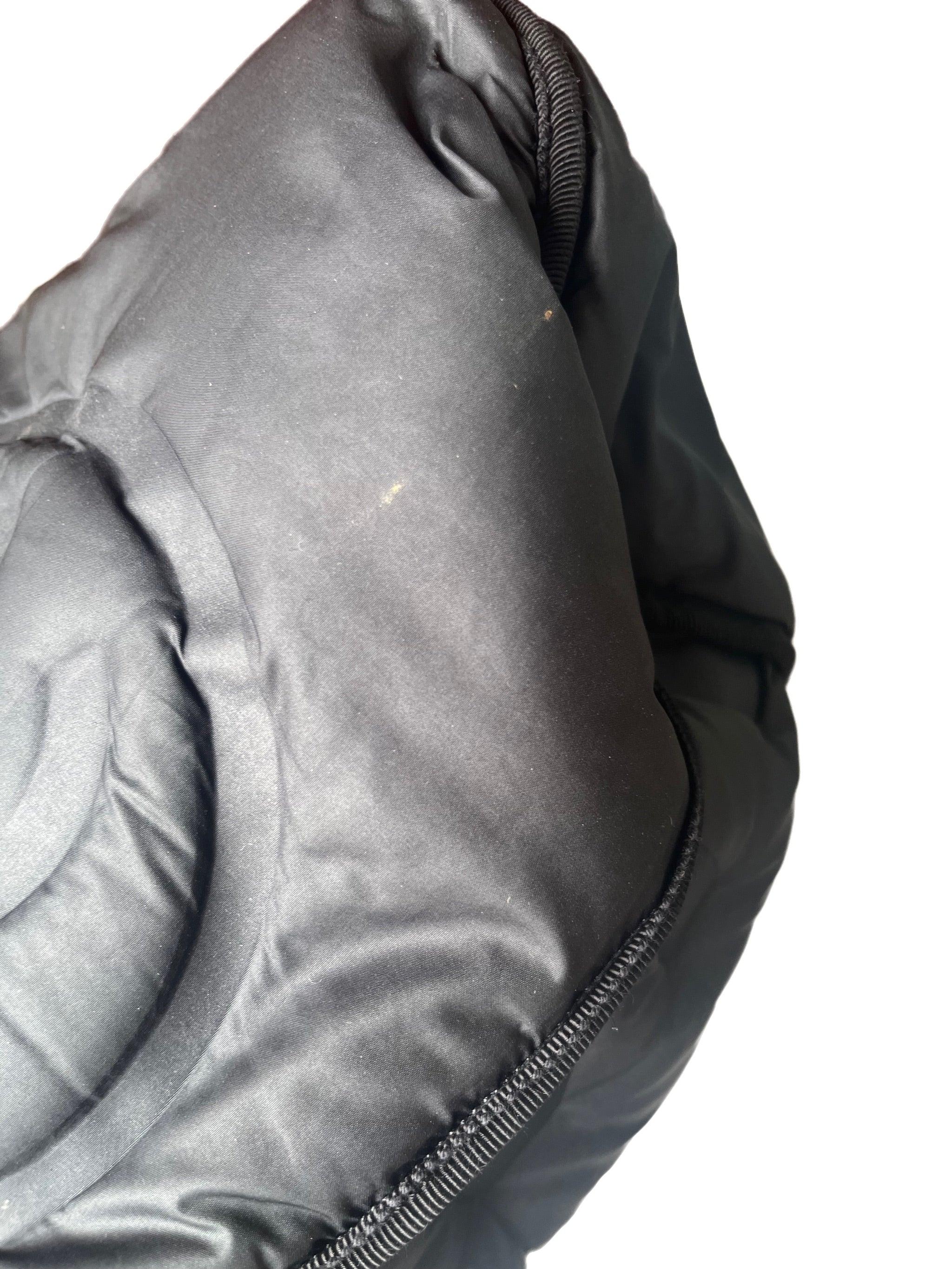 Chanel Doudoune Backpack Embossed Black Nylon Medium 3
