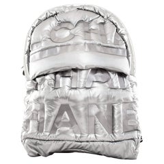 Chanel Doudoune Backpack Embossed Nylon Large