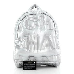 Chanel Doudoune Sac à Dos Nylon Embossé Moyen